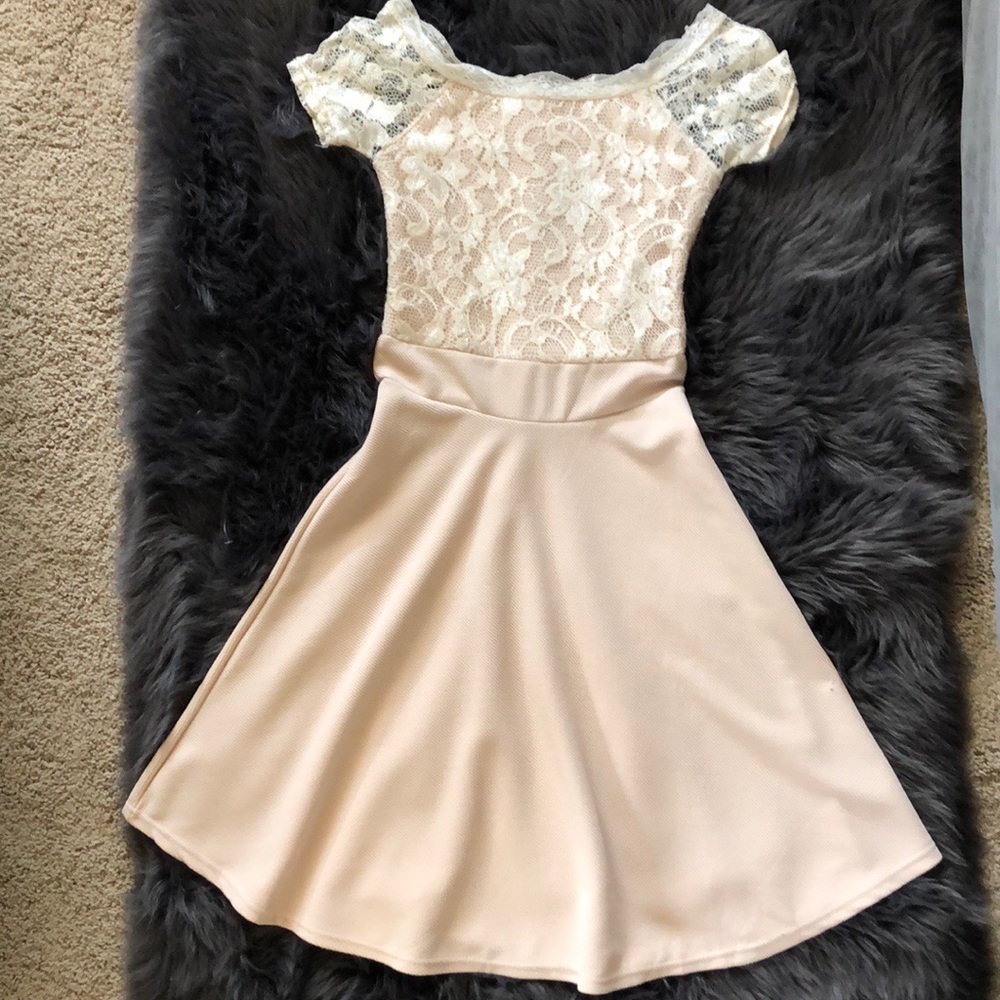 Cream Lace Dress
